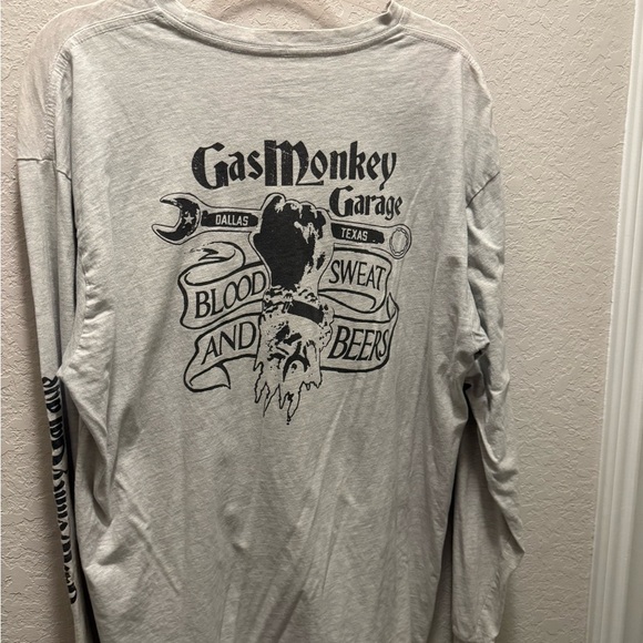 Gas Monkey Garage Graphic Long Sleeve  Tee Size X Large - Picture 4 of 5